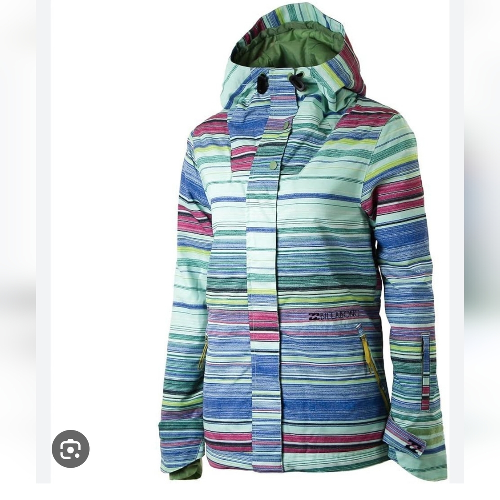 Billabong Striped Cheeky Snowboarding Jacket Small